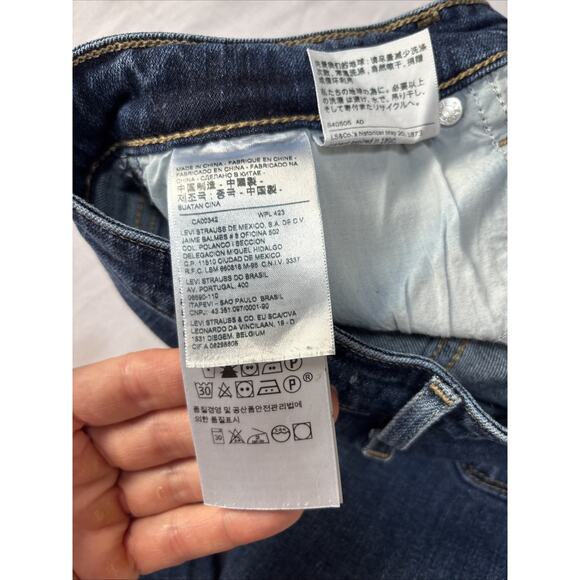 Levi's 721 High Rise Skinny Women's 28 Jeans Ripped Urban Streetwear Cowgirl - Picture 5 of 9